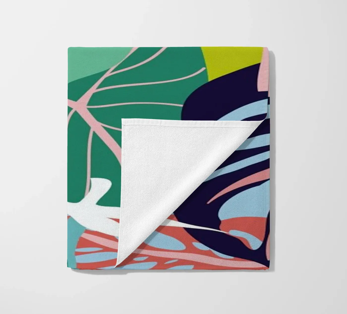 Caladium & Monsteras strandhanddoek van Mariery Young