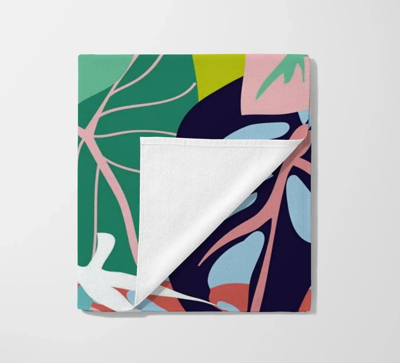 Caladium & Monsteras strandhanddoek van Mariery Young