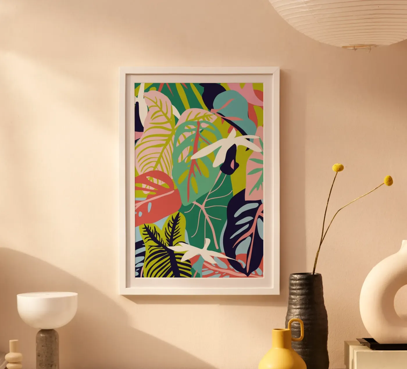 Caladium & Monsteras poster by Mariery Young