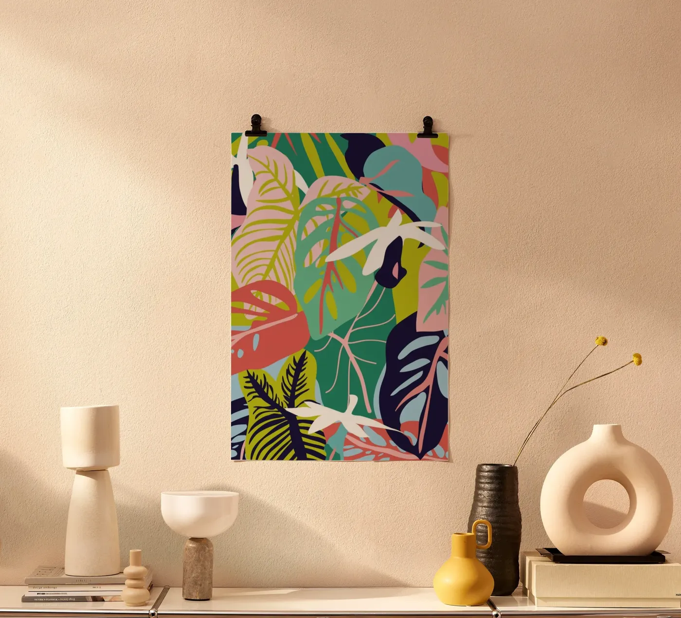 Caladium & Monsteras poster by Mariery Young