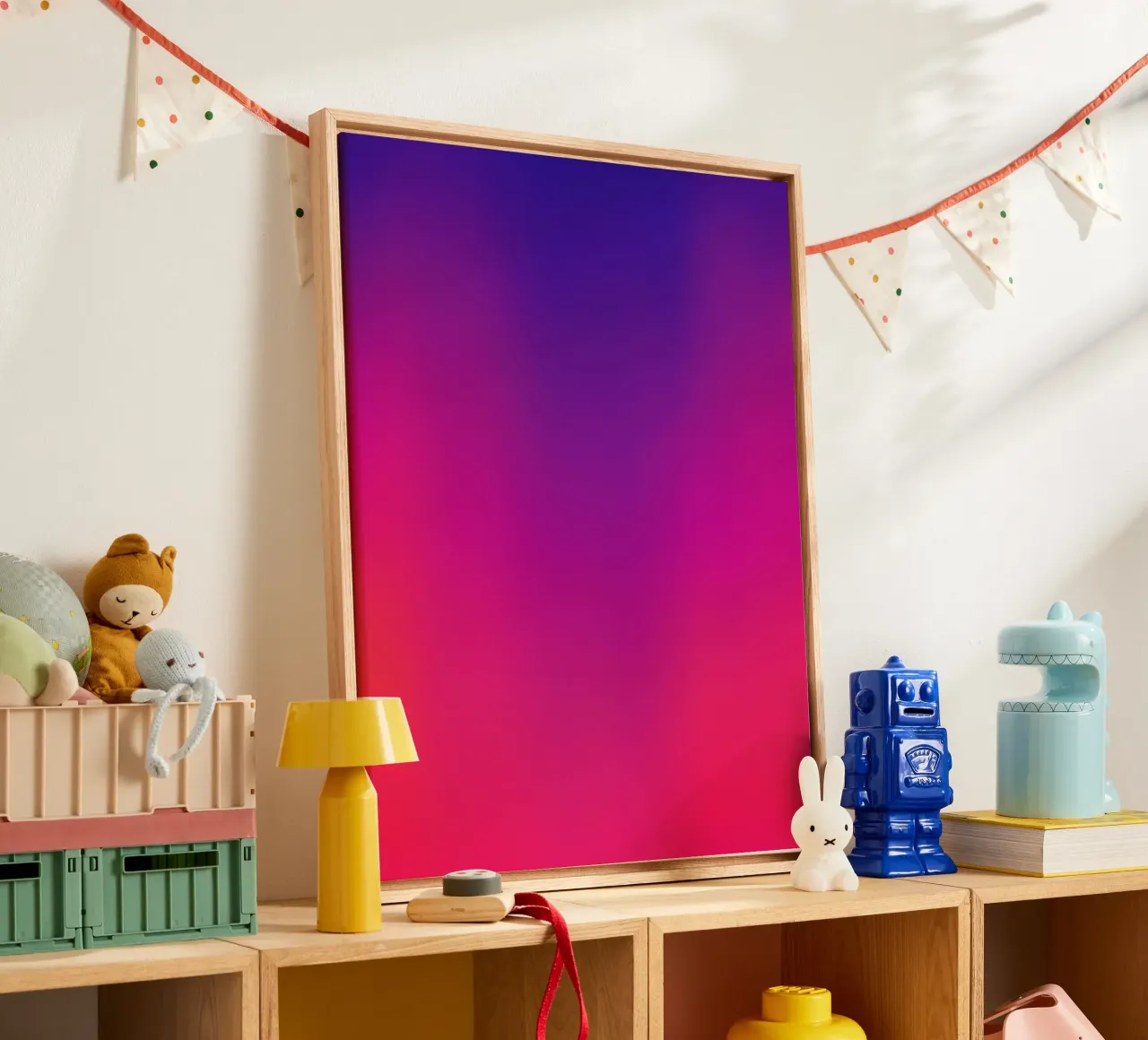 Metamorfose - Levendige vreugde canvas met Baklijst van Petra Lang