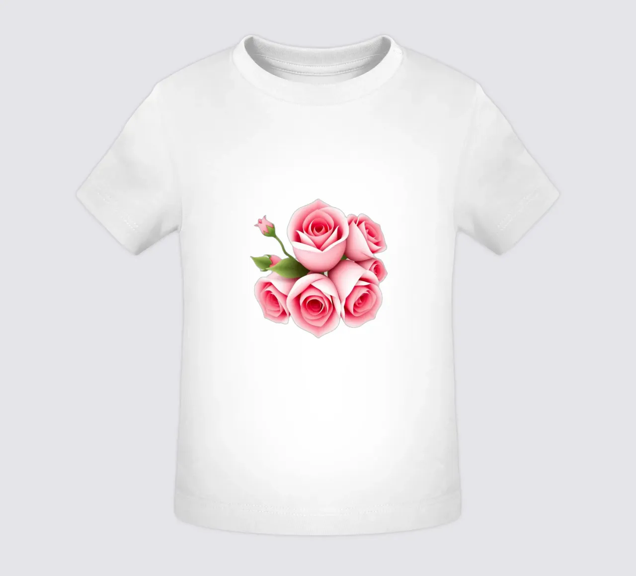 Un bouquet di rose rosa splendidamente composto maglietta neonato da DesignDoodle