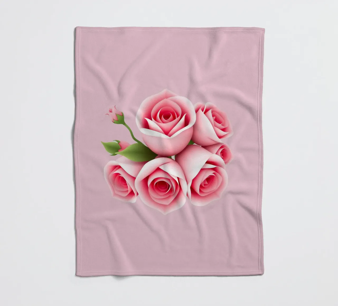 Un bouquet di rose rosa splendidamente composto coperta in pile da DesignDoodle