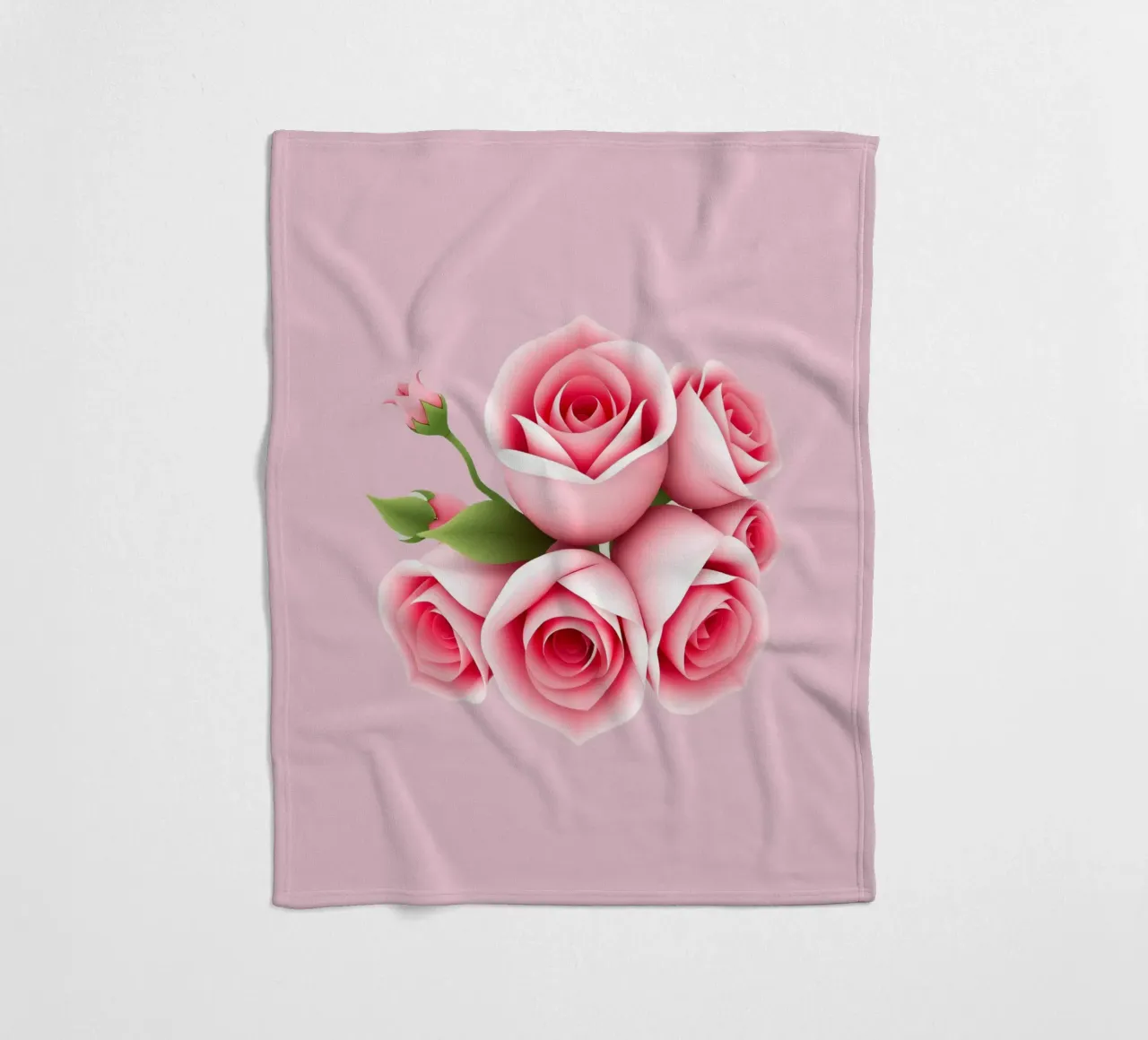 Un bouquet di rose rosa splendidamente composto coperta in pile da DesignDoodle