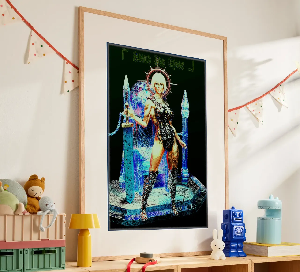 Selene - Regina - Casa di Spade - Tarocchi dei Parchi dei Witcher poster con telaio in legno da the-witcher