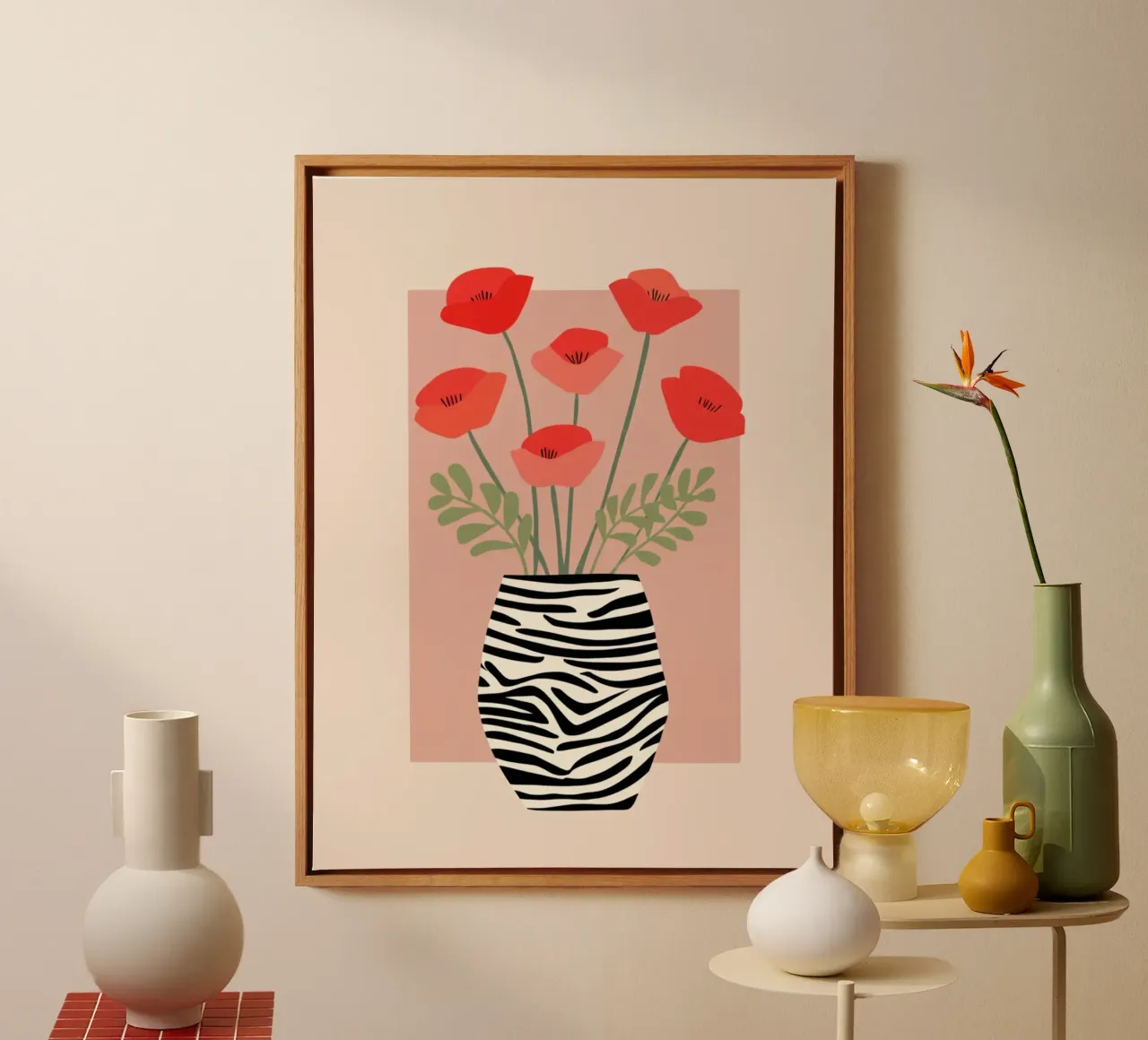 The Poppies tela con Cornice a cassetta da Gypsy Galleria