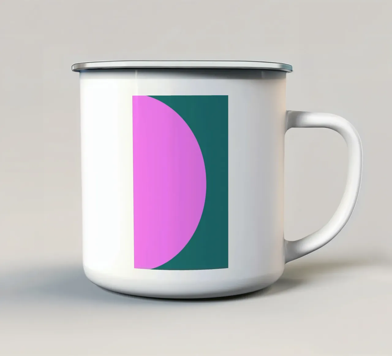 Shapes tazza in smalto da Linda Gobeta