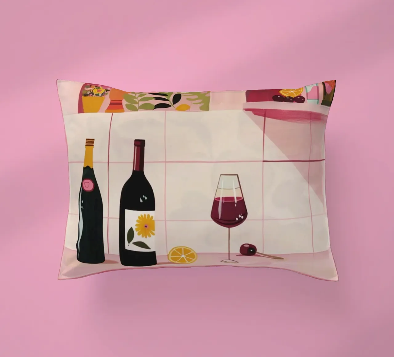 Time for WIne cuscino da Gypsy Galleria