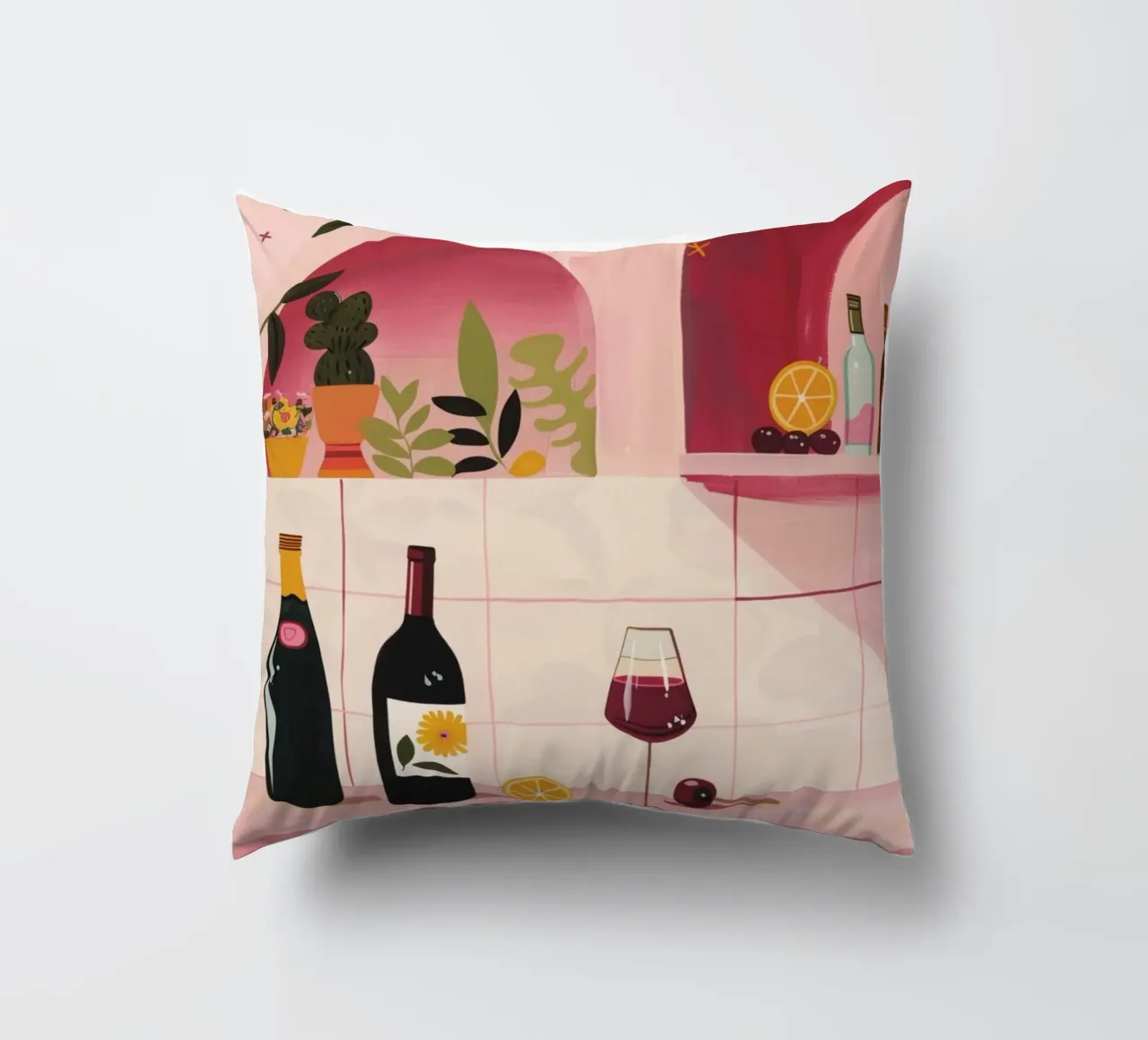 Time for WIne Kissen von Gypsy Galleria