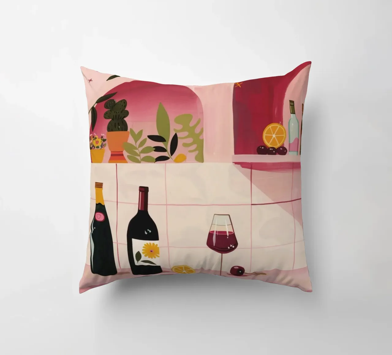 Time for WIne cuscino da Gypsy Galleria