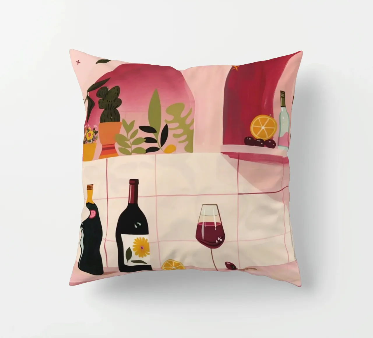 Time for WIne cuscino da Gypsy Galleria