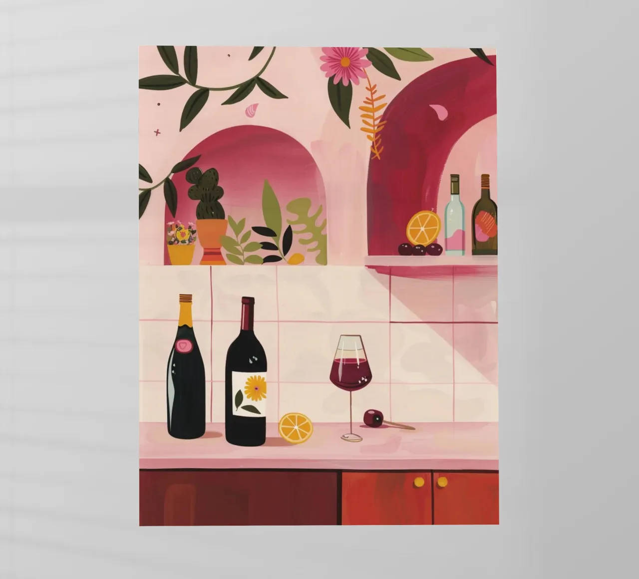 Time for WIne pellicola backlit da Gypsy Galleria