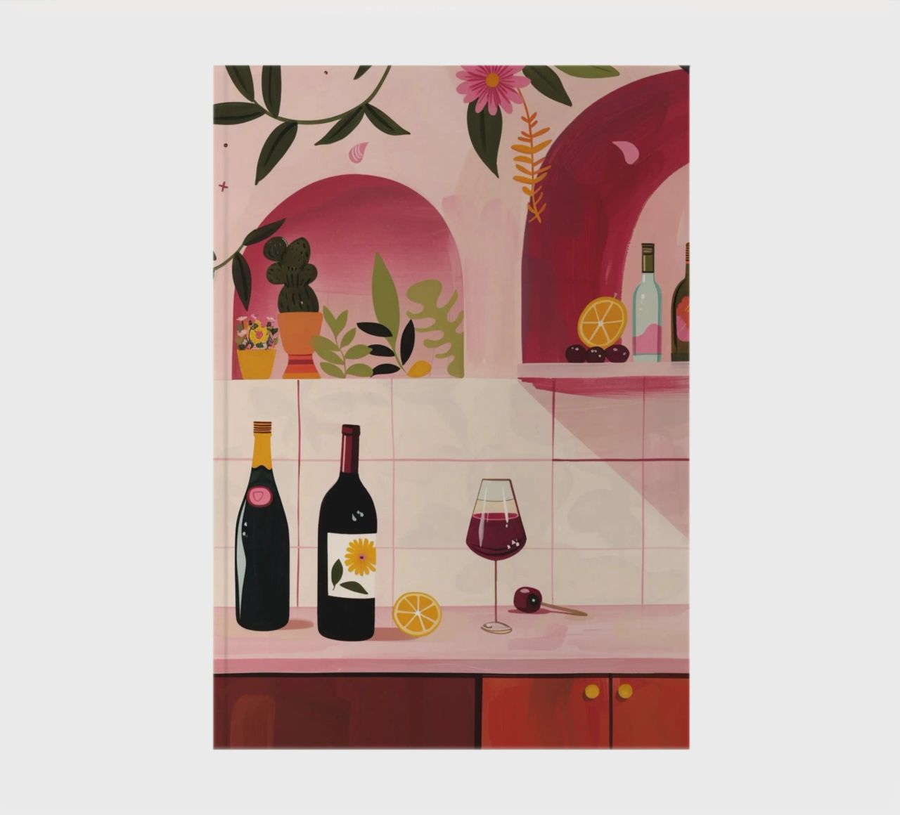 Time for WIne notebook by Gypsy Galleria