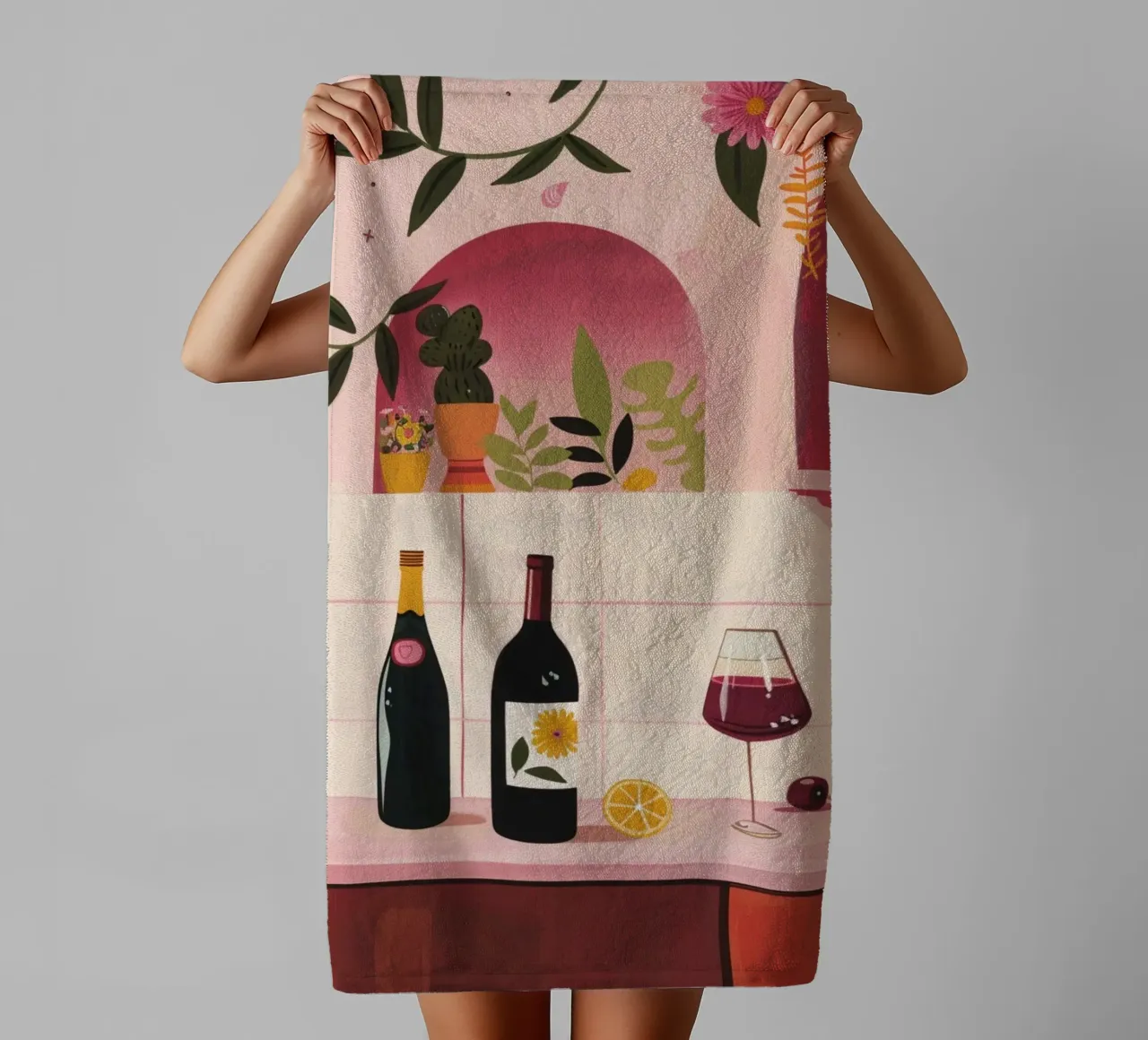 Time for WIne serviette de bain de Gypsy Galleria