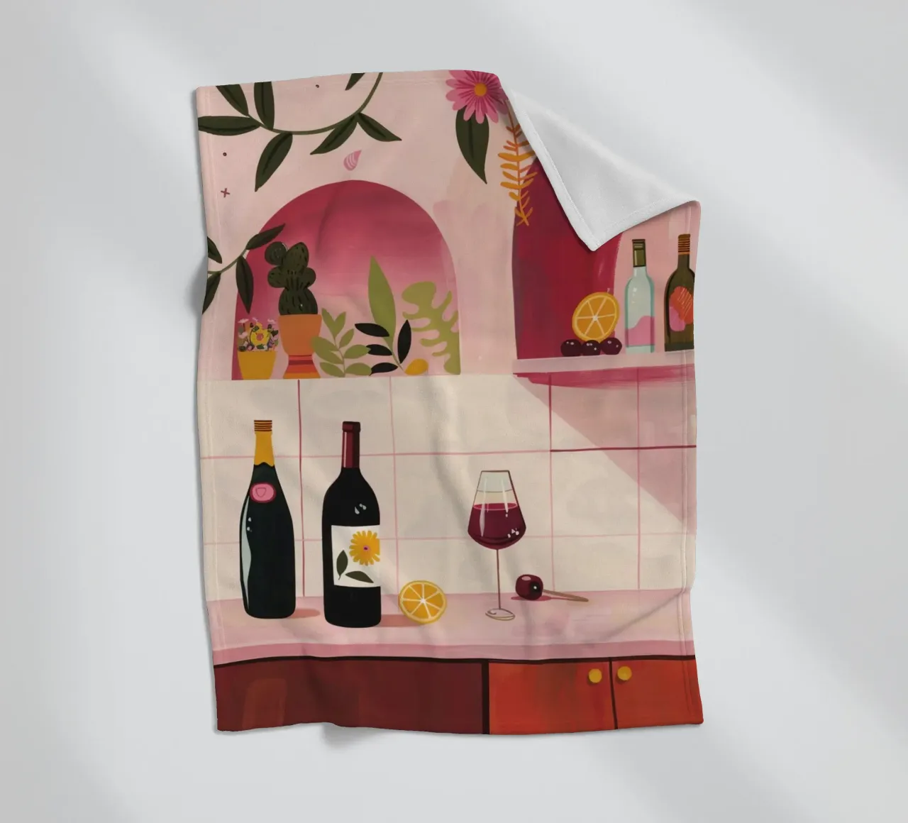 Time for WIne coperta in pile da Gypsy Galleria