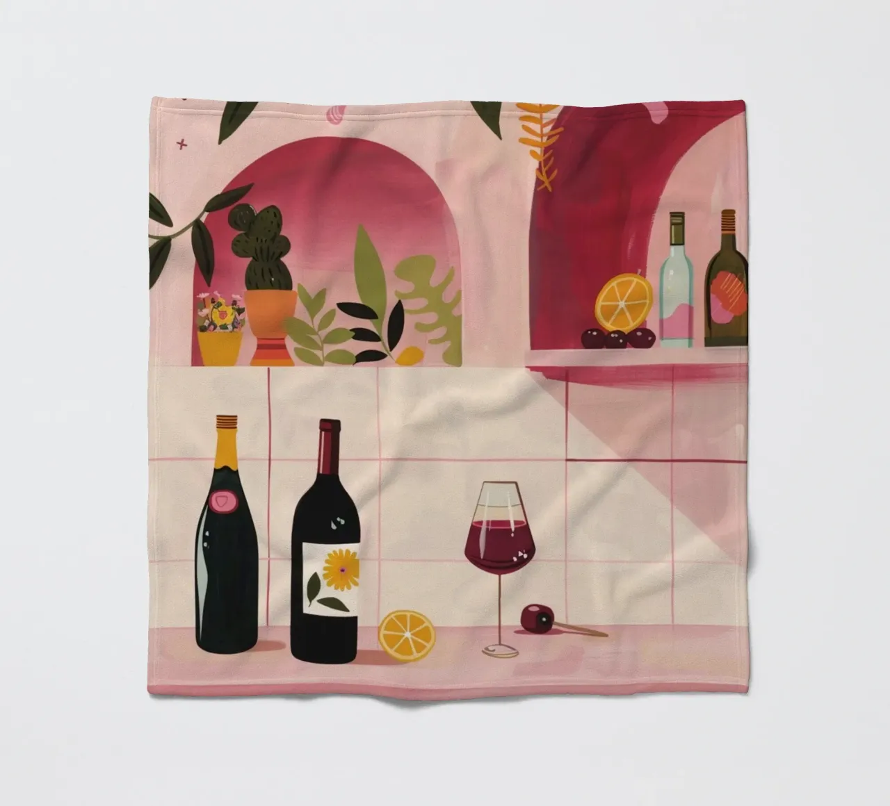 Time for WIne coperta in pile da Gypsy Galleria