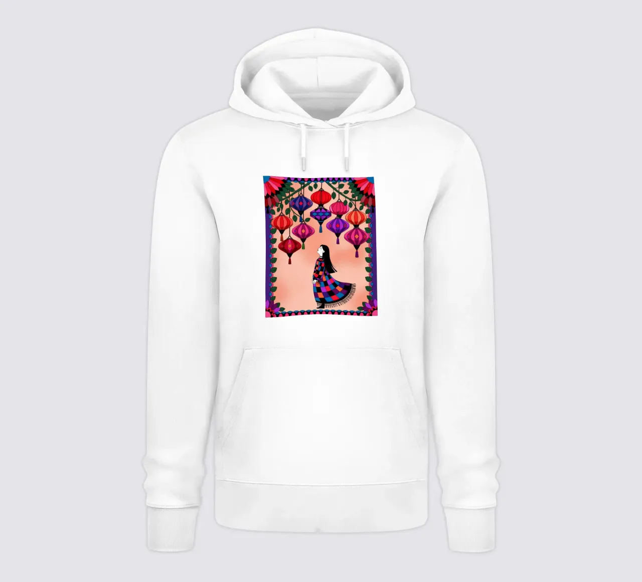 Lanterna Dreamscape felpa con cappuccio da Murni Strokes