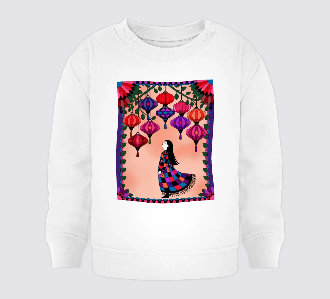 Lanterna Dreamscape felpa neonato da Murni Strokes