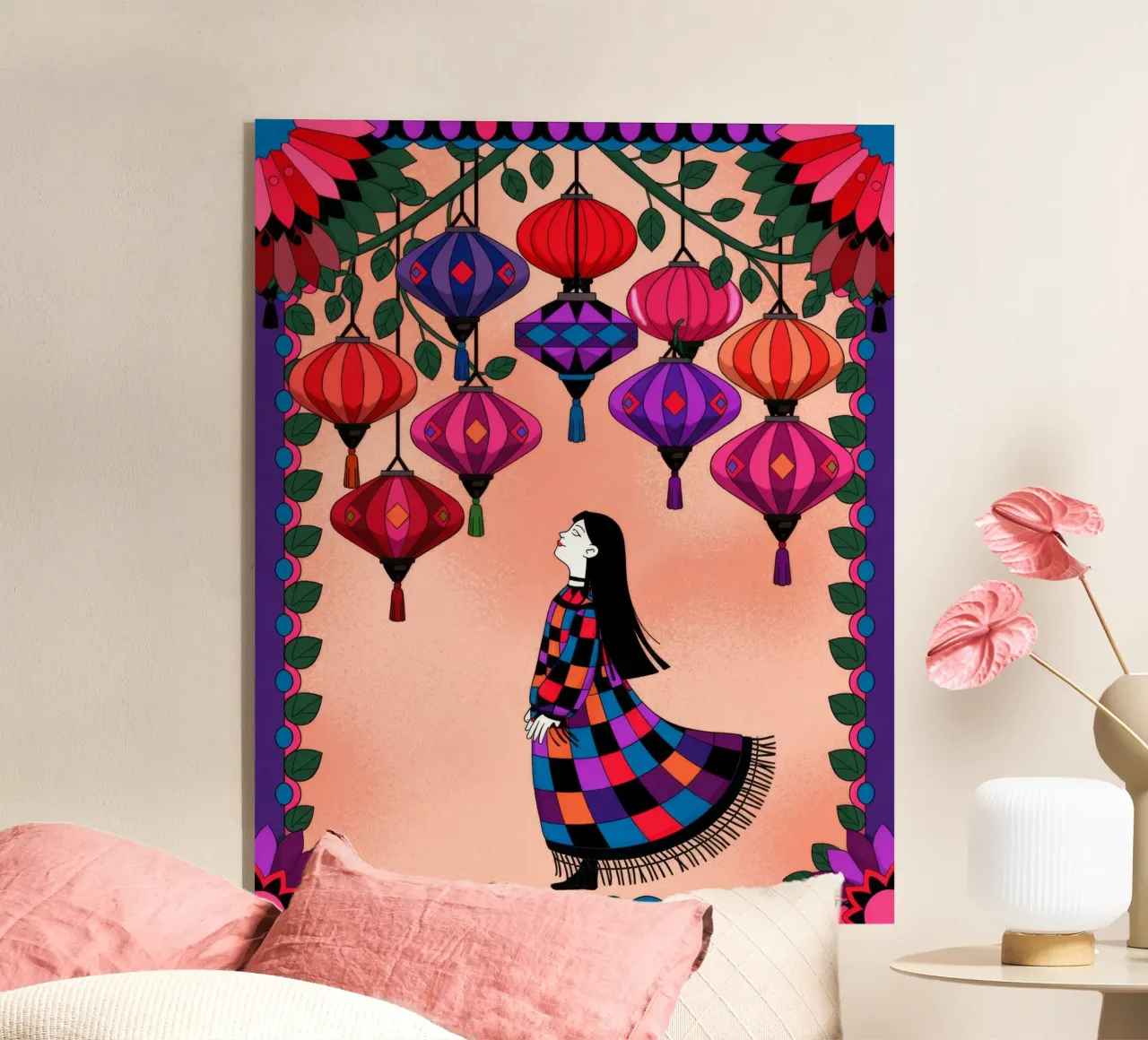 Lanterna Dreamscape plexiglass da Murni Strokes