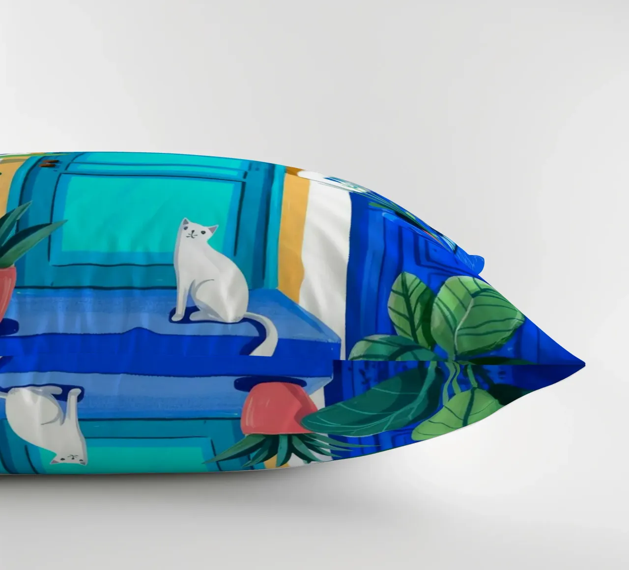 Tranquil Blue Entrance coussin de Murni Strokes