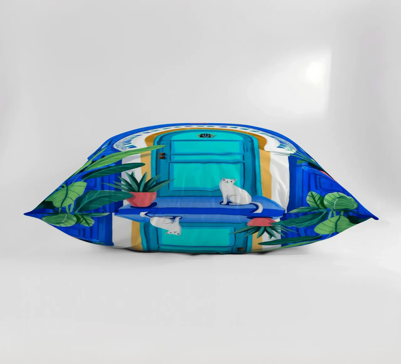 Tranquil Blue Entrance coussin de Murni Strokes