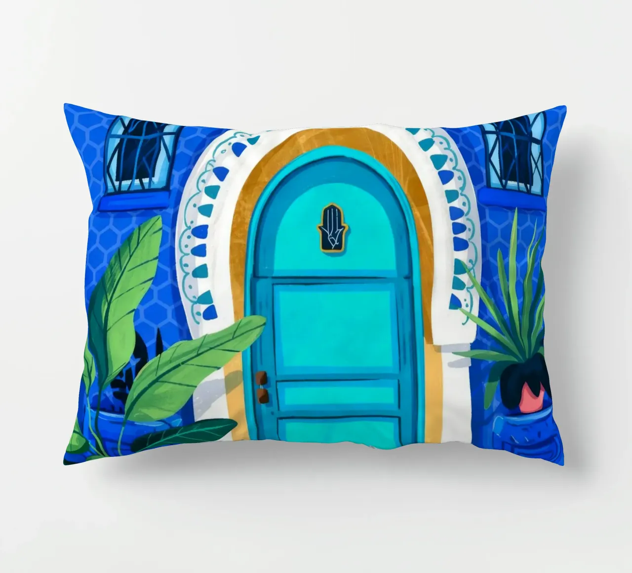 Tranquil Blue Entrance coussin de Murni Strokes