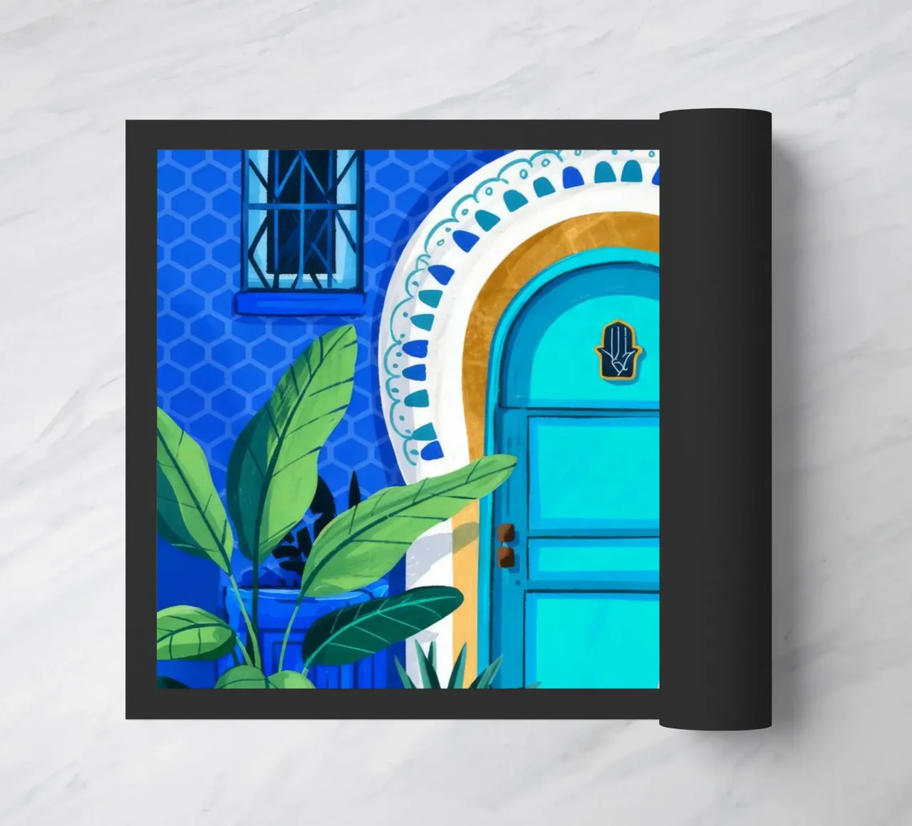 Ingresso blu tranquillo zerbino da Murni Strokes
