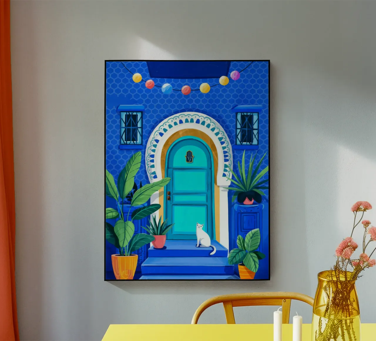 Ingresso blu tranquillo plexiglass da Murni Strokes