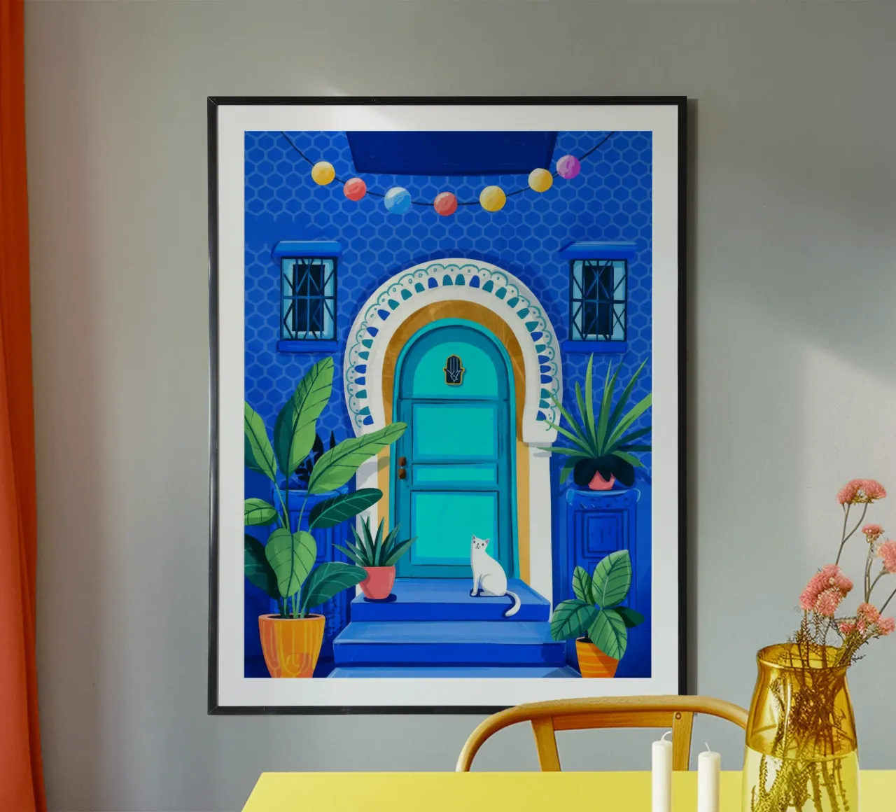 Ingresso blu tranquillo poster da Murni Strokes