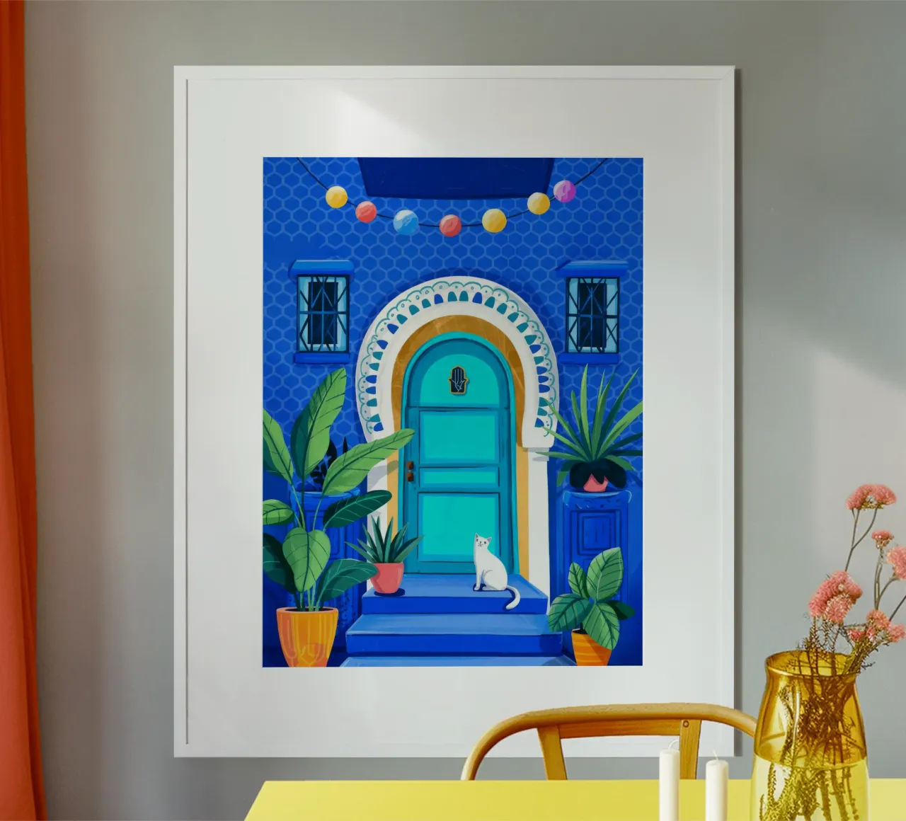 Ingresso blu tranquillo poster da Murni Strokes
