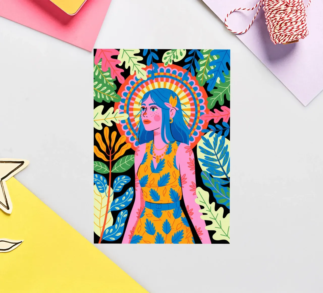 Radiant Floral Aura sticker by Murni Strokes
