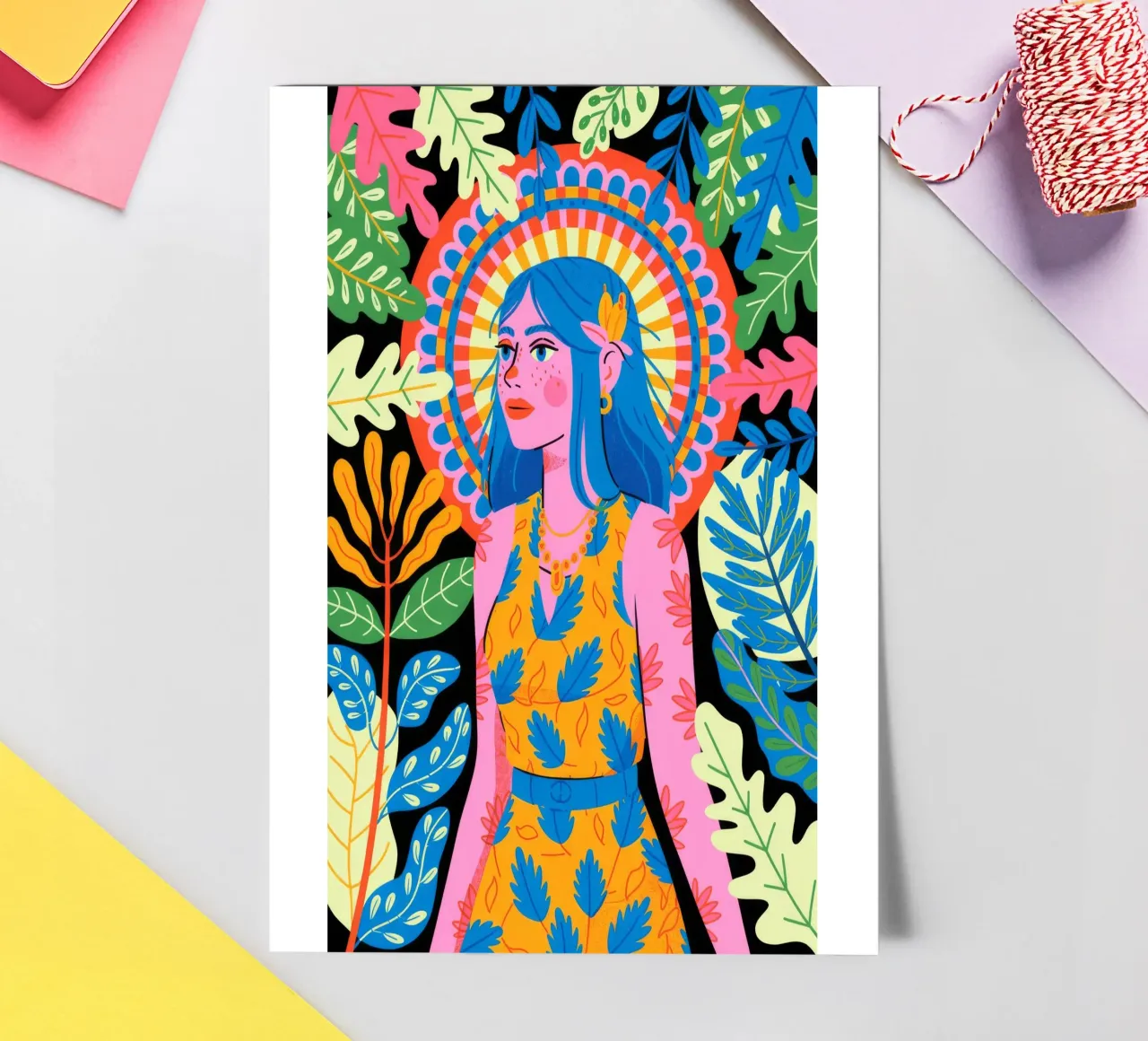 Radiant Floral Aura sticker sheet by Murni Strokes