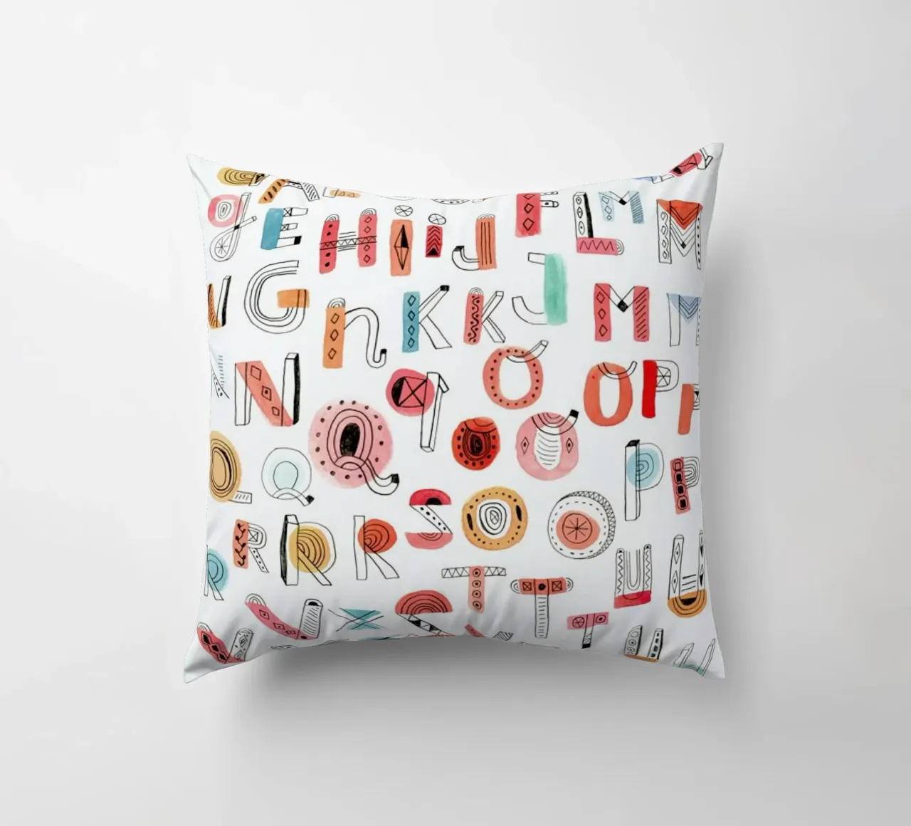 Alphabet Soup cuscino da Little Flourishes