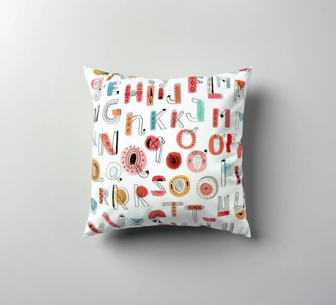 Alphabet Soup cuscino da Little Flourishes