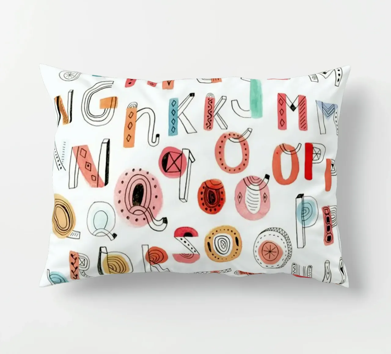 Alphabet Soup cuscino da Little Flourishes