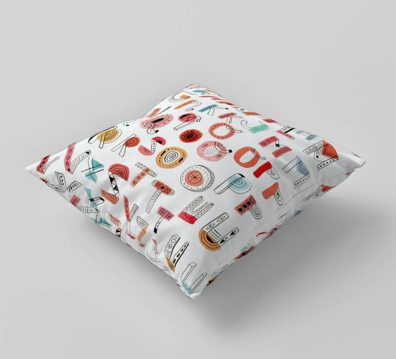 Alphabet Soup cuscino da Little Flourishes