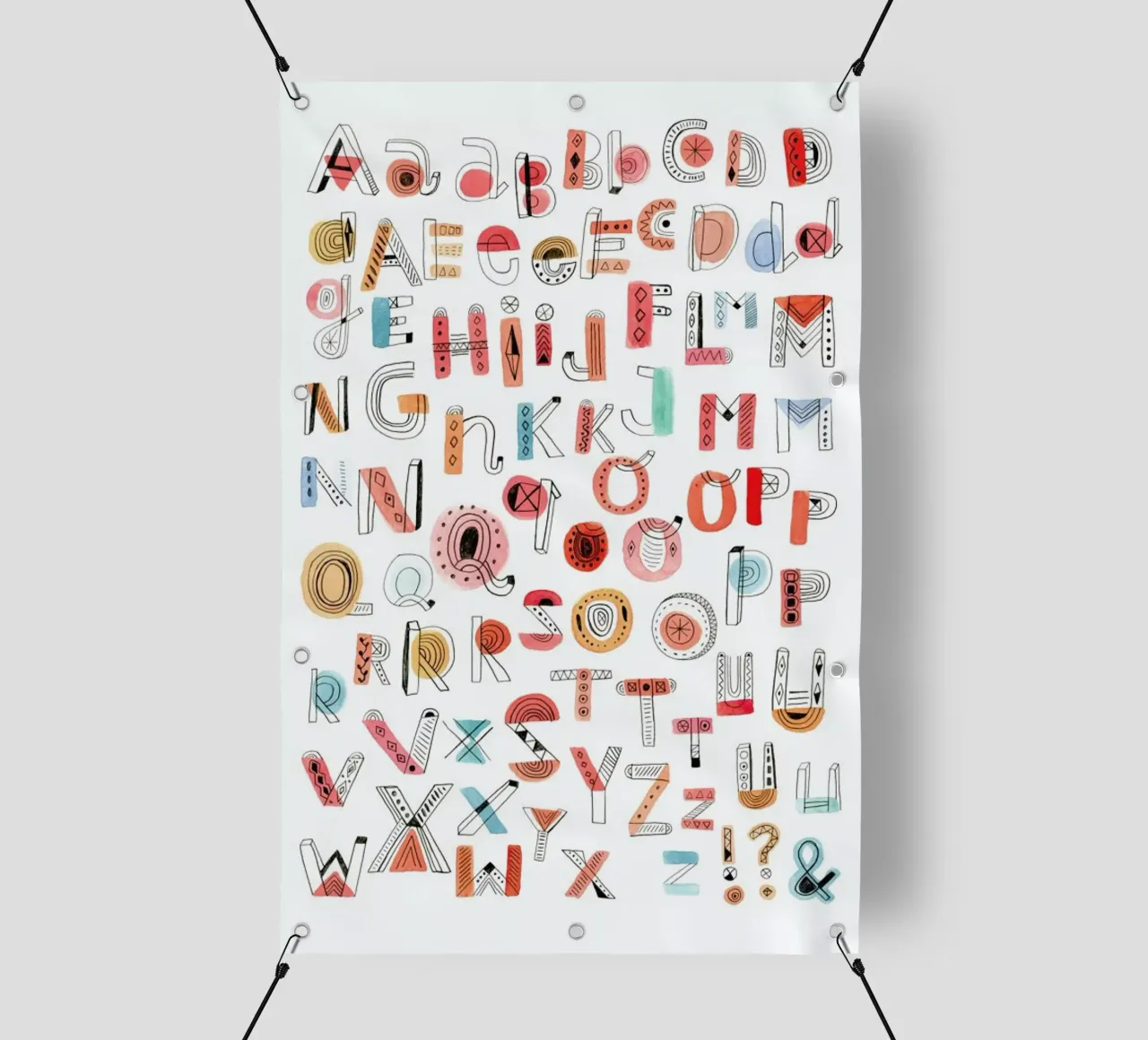 Alphabet Soup pvc cover by Little Flourishes
