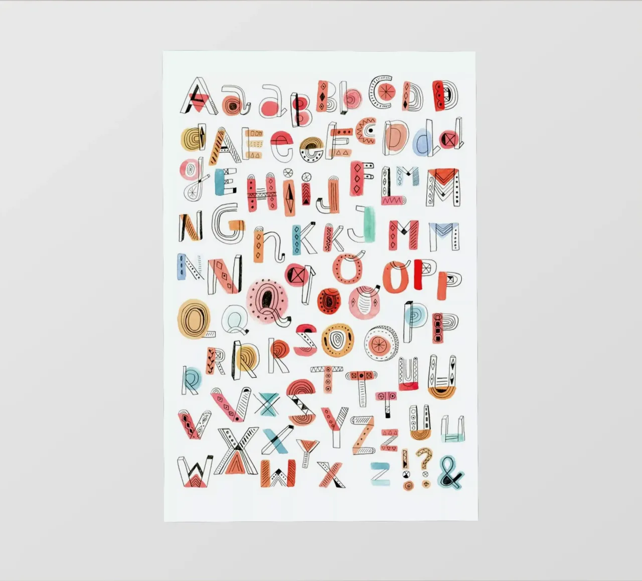 Alphabet Soup pvc cover by Little Flourishes