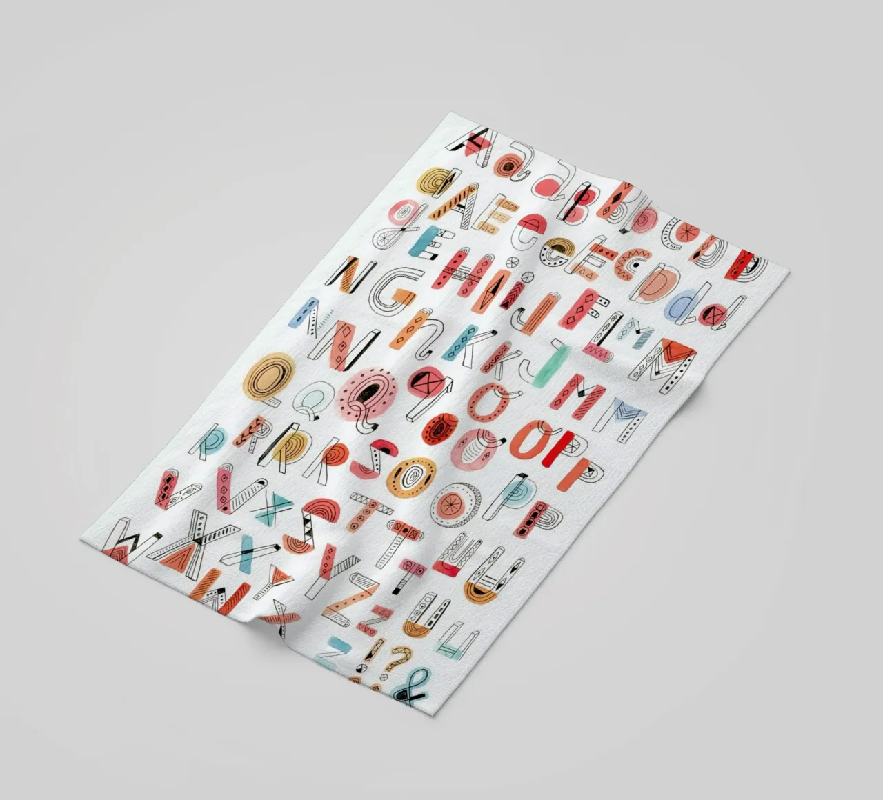 Alphabet Soup telo mare da Little Flourishes