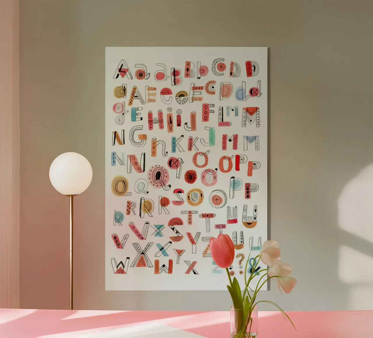 Alphabet Soup plexiglass da Little Flourishes