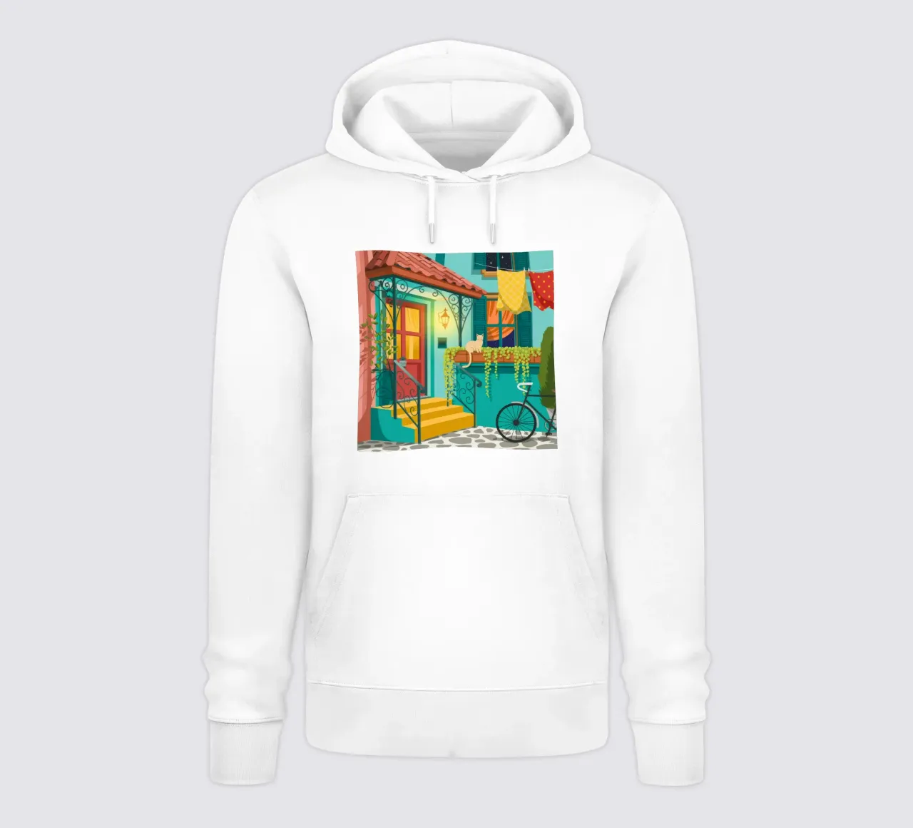 Accogliente fuga nel cortile felpa con cappuccio da Murni Strokes