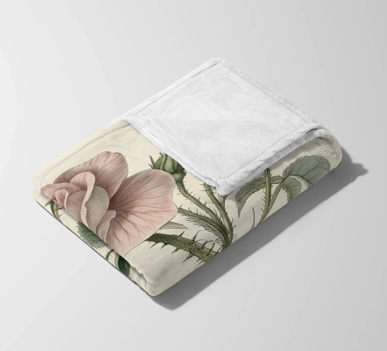 Studio botanico di una rosa vintage coperta in pile da Artistic-shop