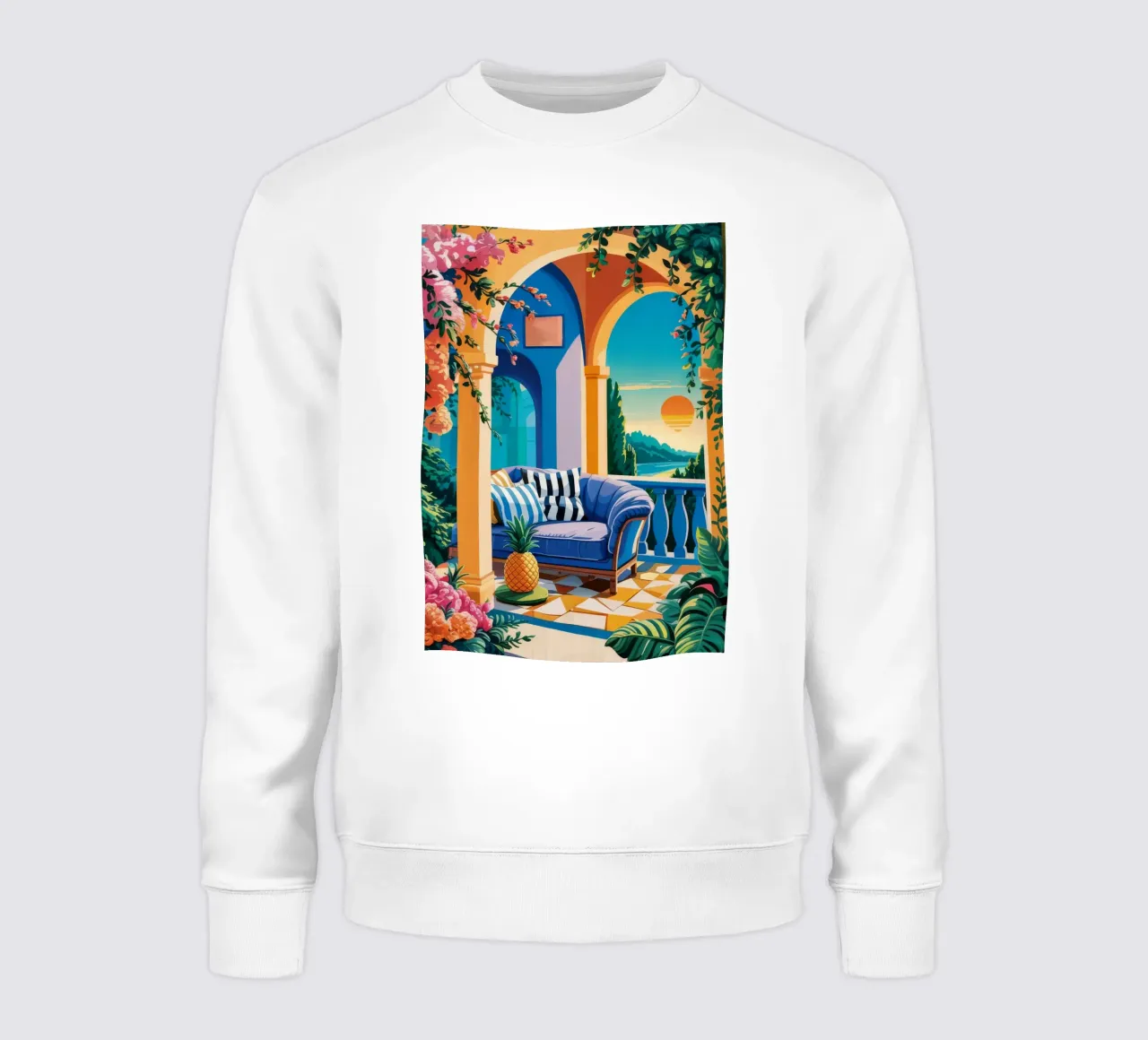 Gelassener Torbogenblick Sweatshirt von Murni Strokes