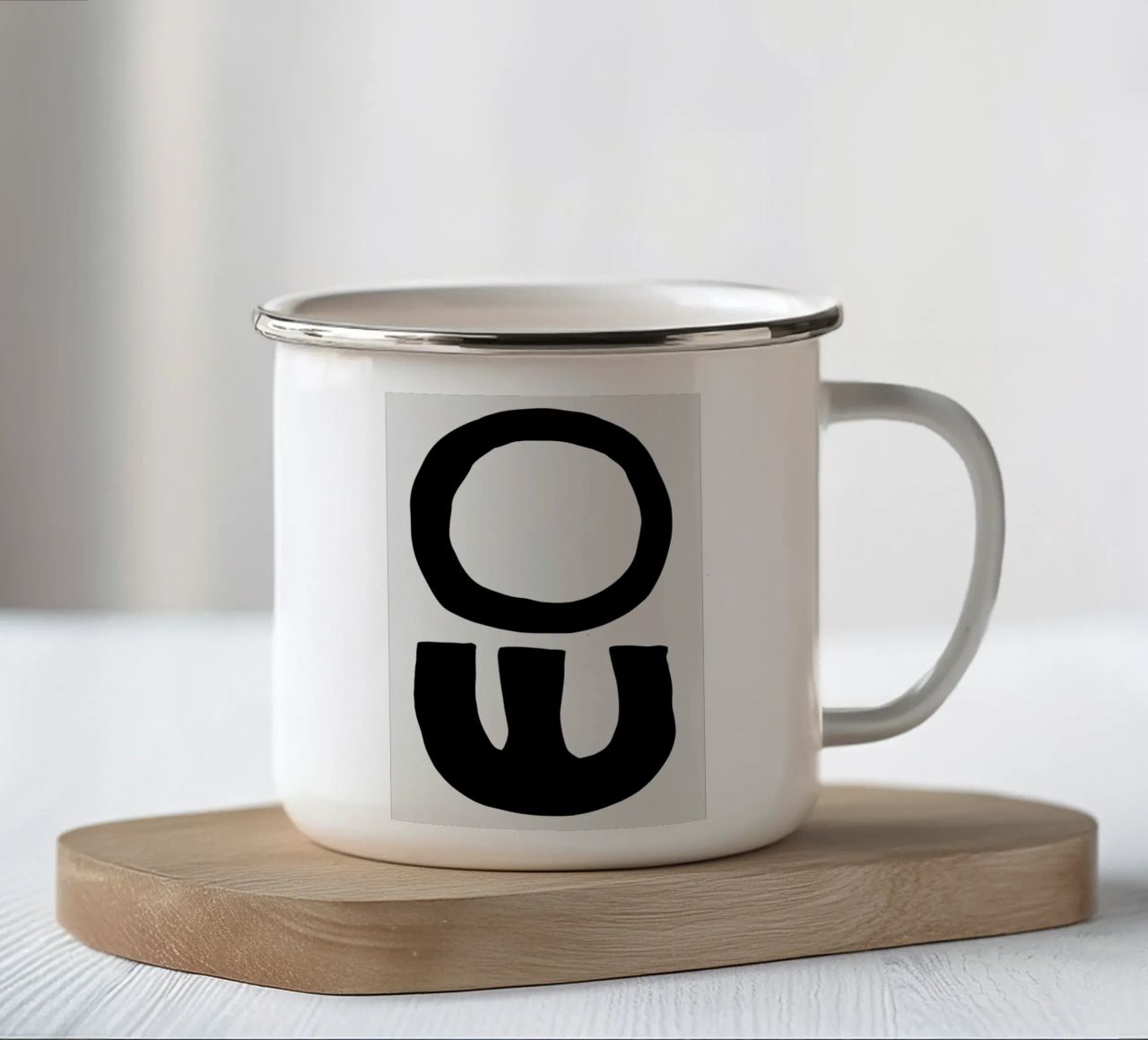 Bold Symbols tazza in smalto da Graphite