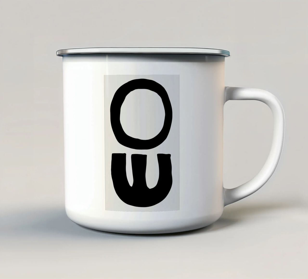 Bold Symbols tazza in smalto da Graphite