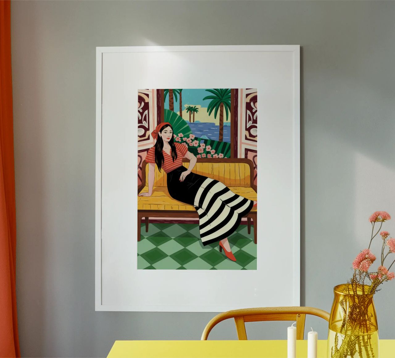 Relaxed Tropical Afternoon poster by Murni Strokes