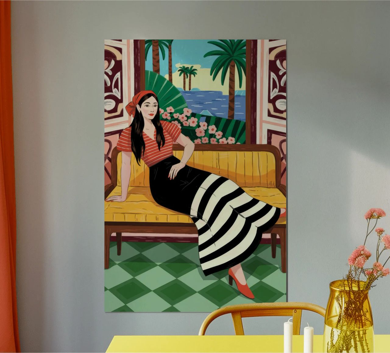 Relaxed Tropical Afternoon poster by Murni Strokes