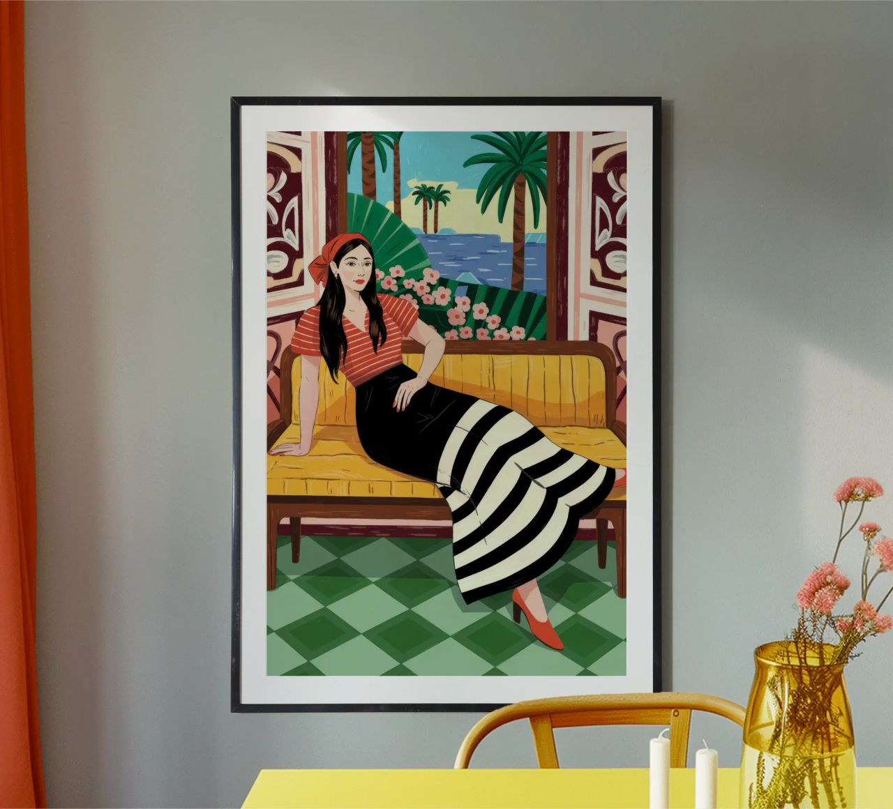 Relaxed Tropical Afternoon poster by Murni Strokes