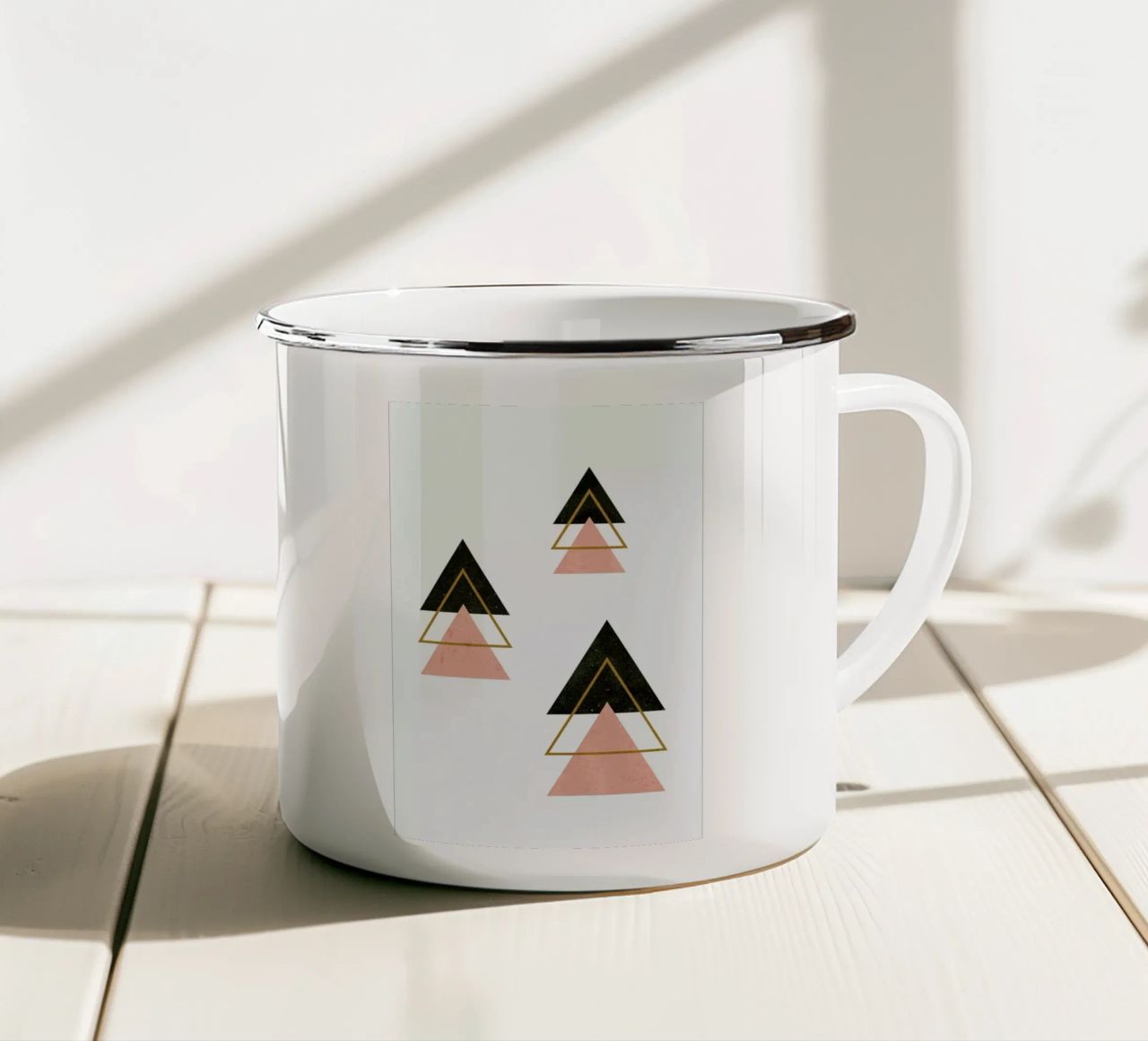 Winter Forest tazza in smalto da daylight design studio