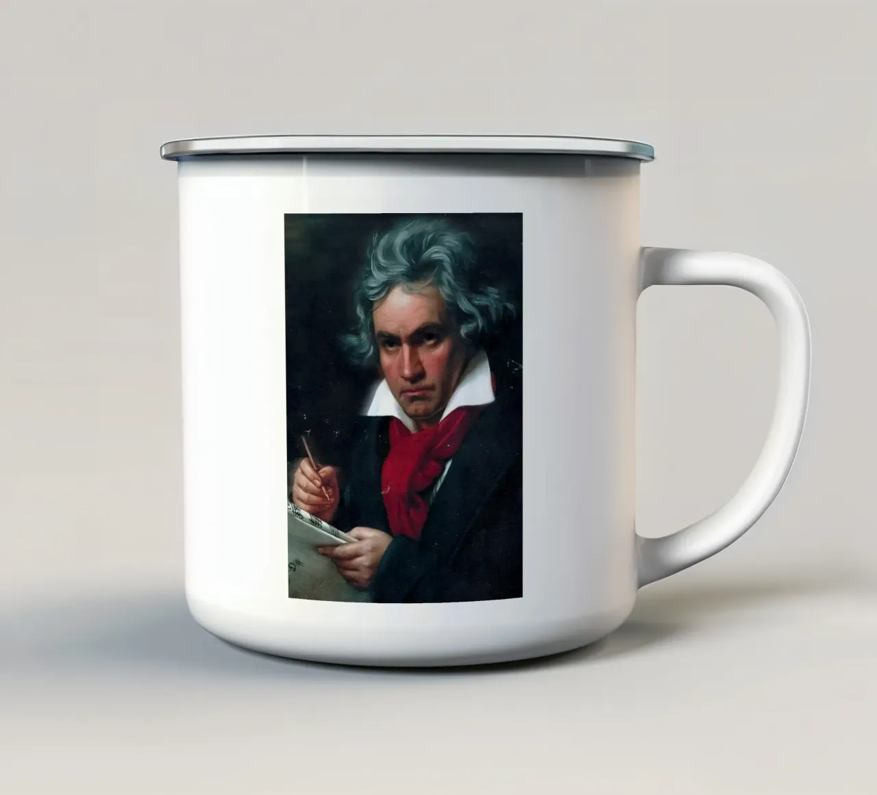Beethoven tazza in smalto da Low poly art